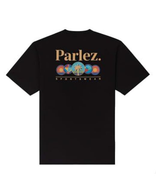 Parlez Black Reefer Short-sleeved T-shirt for men