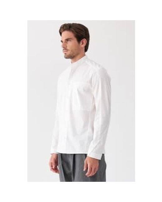 Transit White Front Pocket Shirt Double Extra Large for men