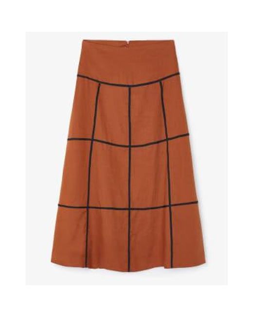 Sophie and Lucie Brown & Web Skirt 34