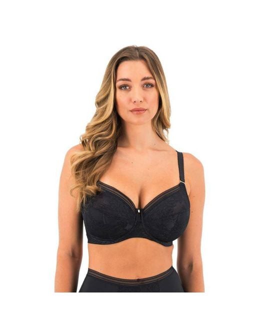 Fantasie Fusion Lace Side Support Bra in Black