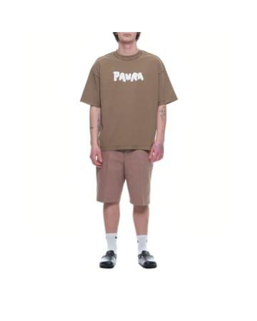 T-shirt t-shirt audacieux costa surdimensionné Paura pour homme en coloris Brown