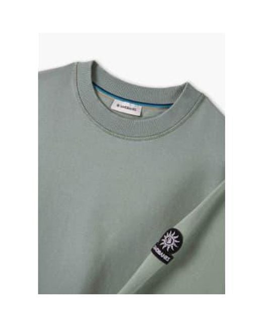 Sandbanks Herrenabzeichen logo sweatshirt in grün in Green für Herren