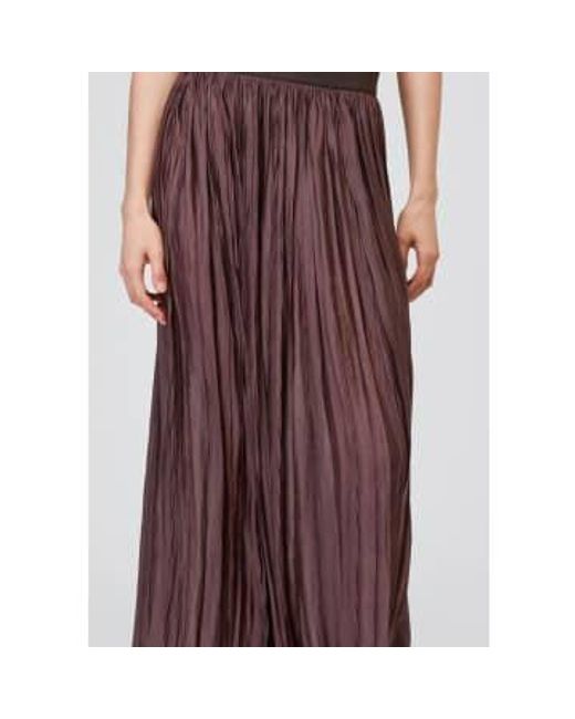 Roberto Collina Purple Woven Rever Plisse Skirt S / Female