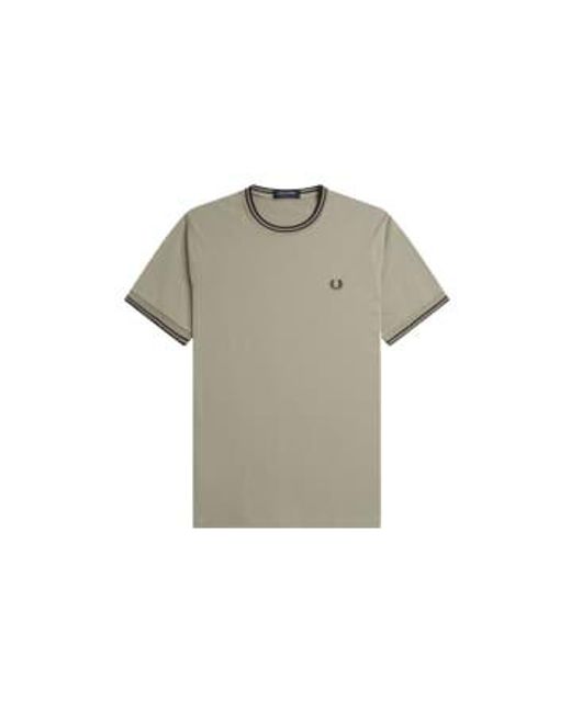 T-shirt twin tipped / carrington brick Fred Perry pour homme en coloris Gray