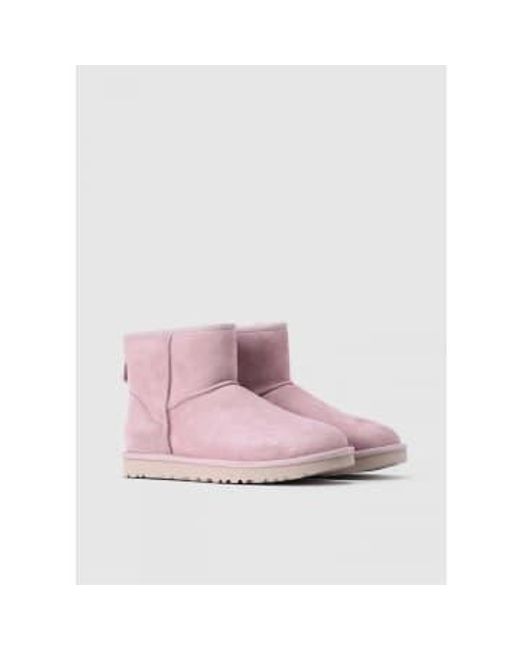 Womens Classic Mini Boot Ii In Grey di Ugg in Pink
