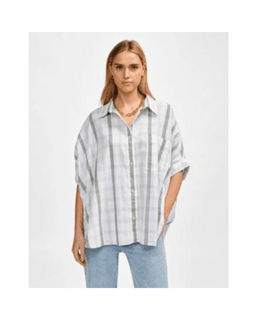 Bellerose Gray Gaudi Shirt Check Xs
