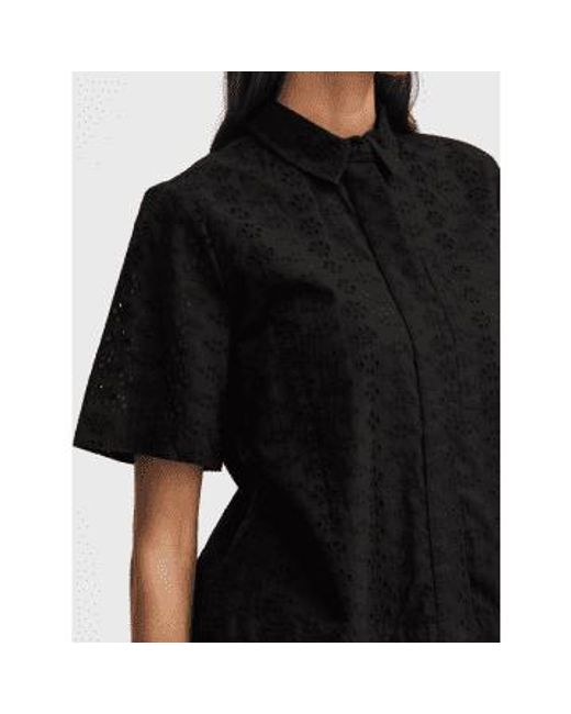 B.Young Black Fenni Cropped Blouse 38