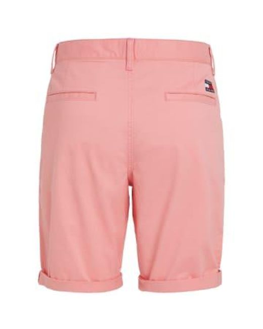 Jeans Scanton Chino Shorts Tickled di Tommy Hilfiger in Pink da Uomo