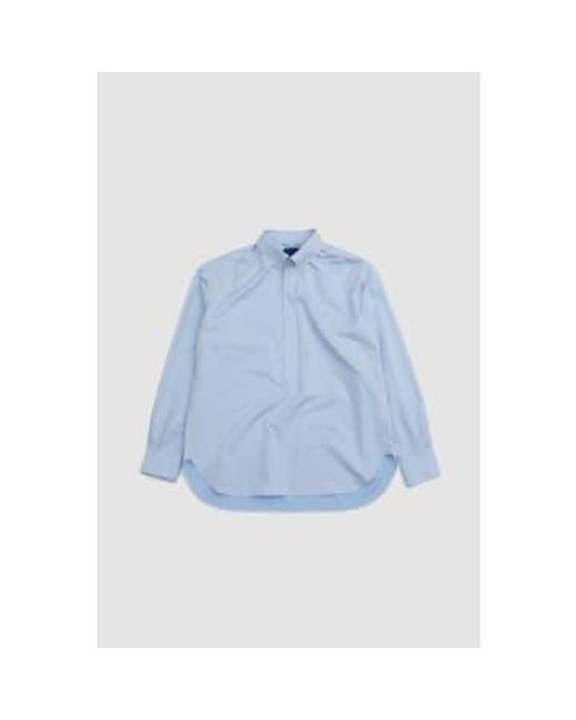 Document Blue 60 ́s Cotton Relaxed Button Down Shirt S for men