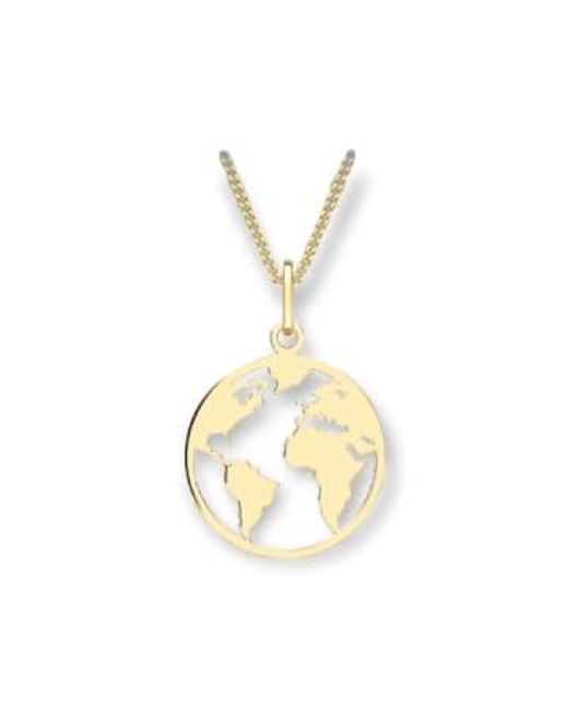 Posh Totty Designs Metallic Globe Pendant Necklace 9ct
