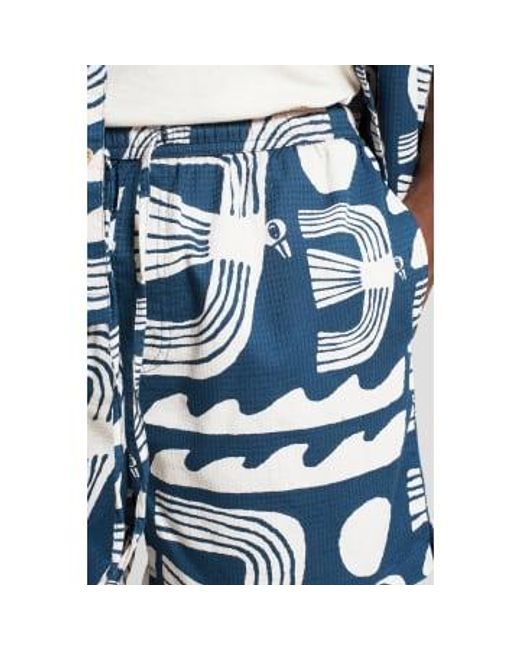 Majolica essingen gaviotas pantalones cortos Dedicated de hombre de color Blue