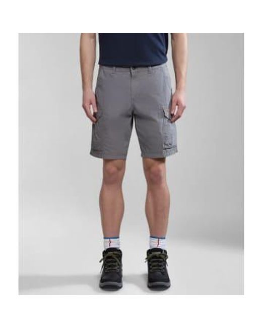 Napapijri Gray Noto 2.0 Shorts for men