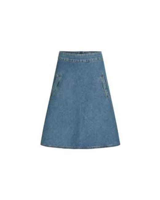 Mads Nørgaard Blue Organic Stelly Skirt