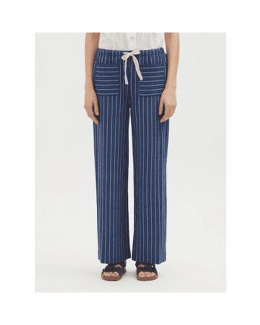 Nice Things Blue Striped Pants From