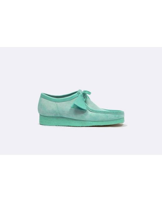 Clarks Green Wallabee Wmns Mint Suede