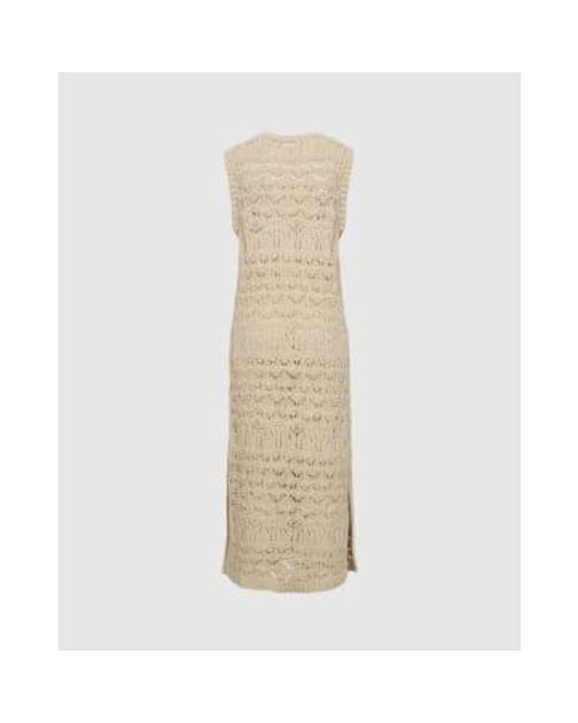 Sirah Rice Crochet Dress di Minimum in Natural