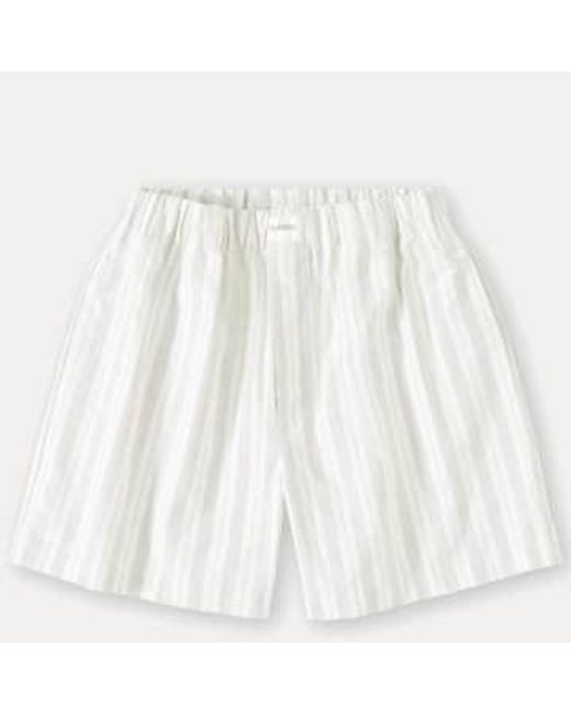 Closed White Short Parachute Cotton Striped S for men