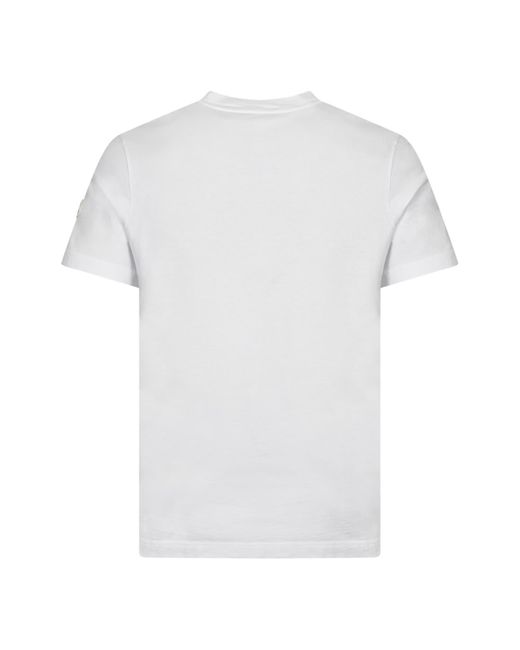 Moncler Box Logo T shirt in White for Men Lyst