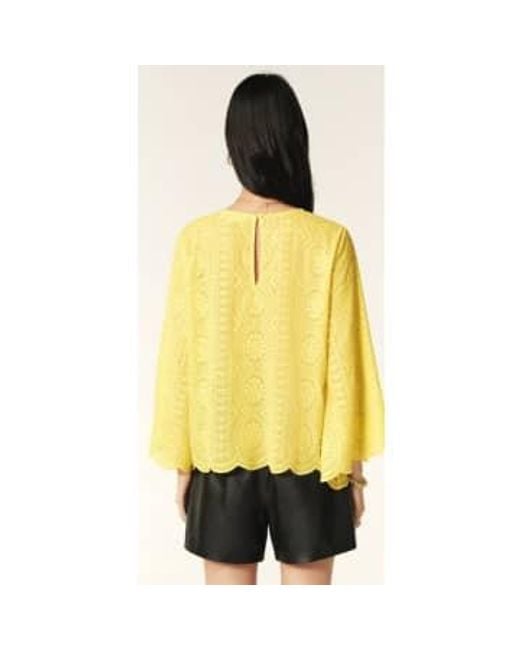 Ba&sh Yellow Bruna Broderie Anglaise Blouse 1