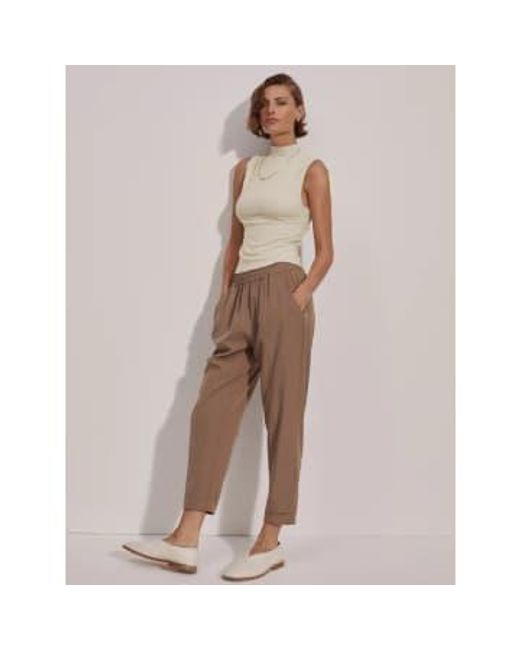 Varley Brown Taupe Stone Oakland Taperhose