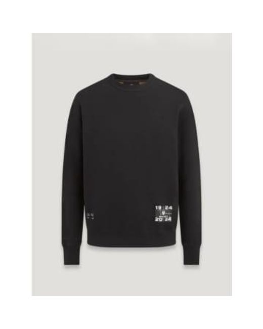Centenary Applique Label Sweatshirt di Belstaff in Black da Uomo