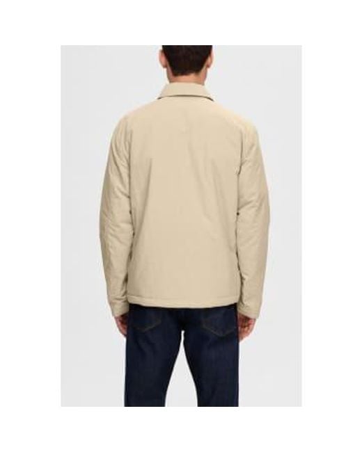 SELECTED Natural Pure Cashmere Stan Shacket for men