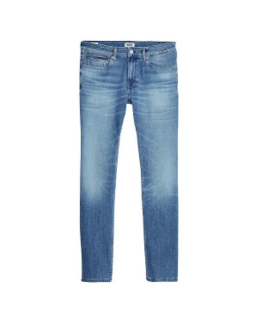 Tommy Hilfiger Tommy Jeans Scanton Slim Dynamic Stretch Jeans - Niels Light  Blue Stretch | Atterley