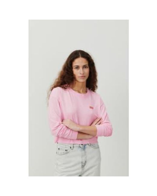 Pymaz T Shirt Marshmallow Vintage di American Vintage in Pink