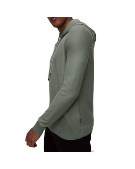 Trapani tricot en coton à sweat à capuche en vert ouvert 50511771 373 Boss pour homme en coloris Green
