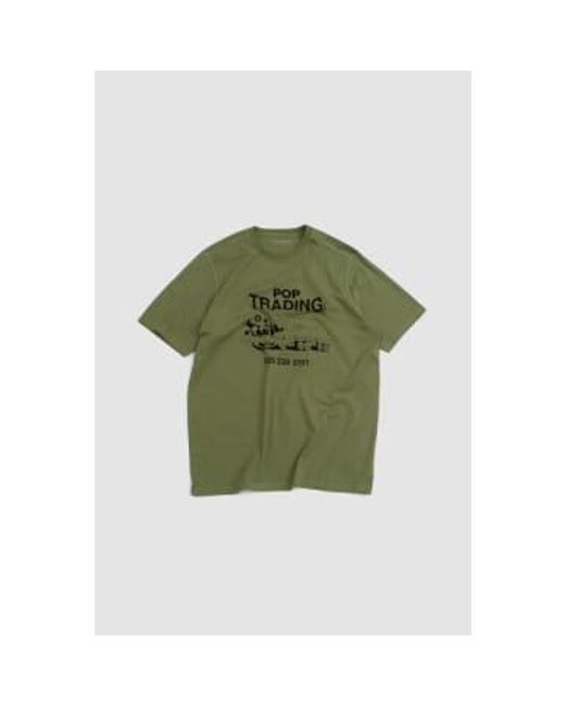 T-shirt trading pop lon Pop Trading Co. pour homme en coloris Green
