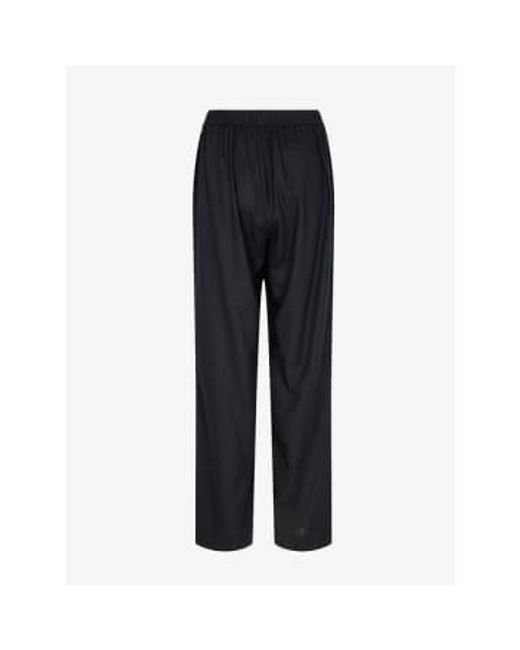 Naja 7 Linen Trousers Black di Levete Room da Uomo