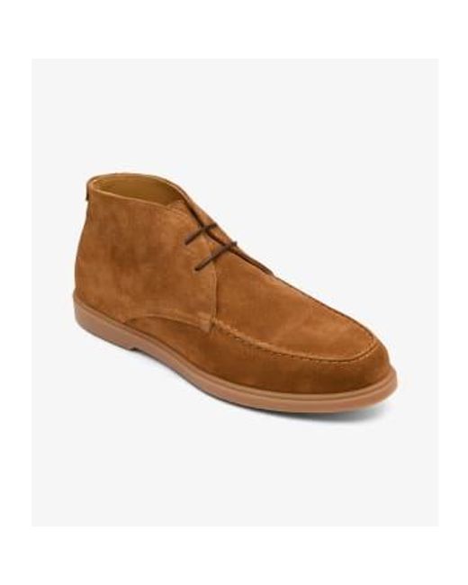 Loake Brown Chestnut Suede Amalfi Boots 42 for men