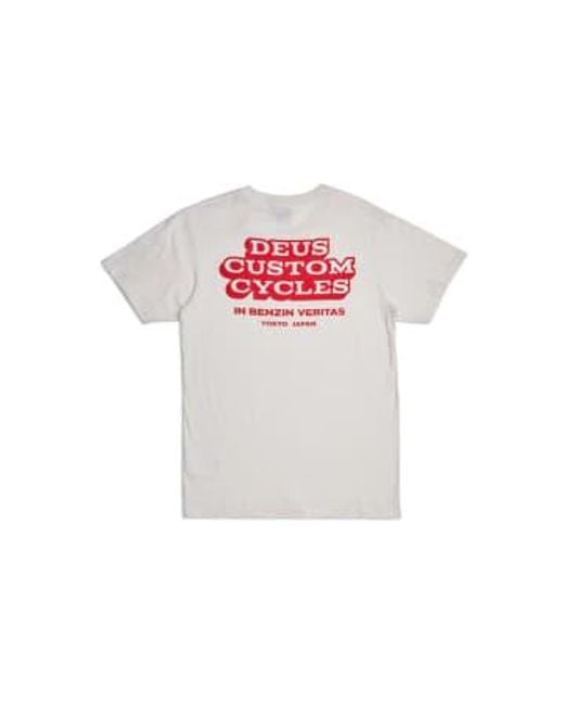 Nouveau t-shirt rouge Deus Ex Machina pour homme en coloris White
