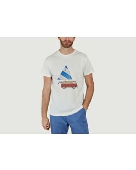 Bask In The Sun Blue Sailing Van T-shirt S for men
