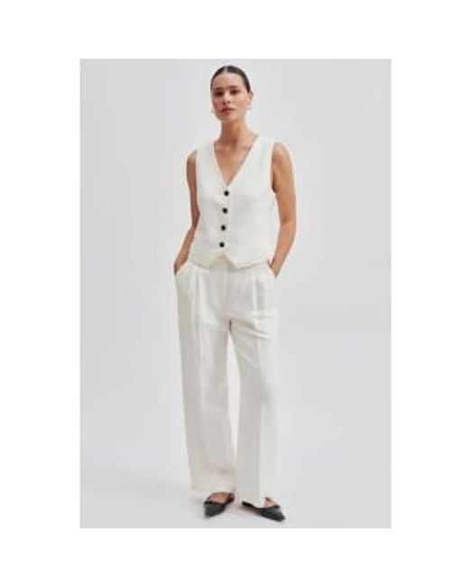 Second Female Antique White Trousers M