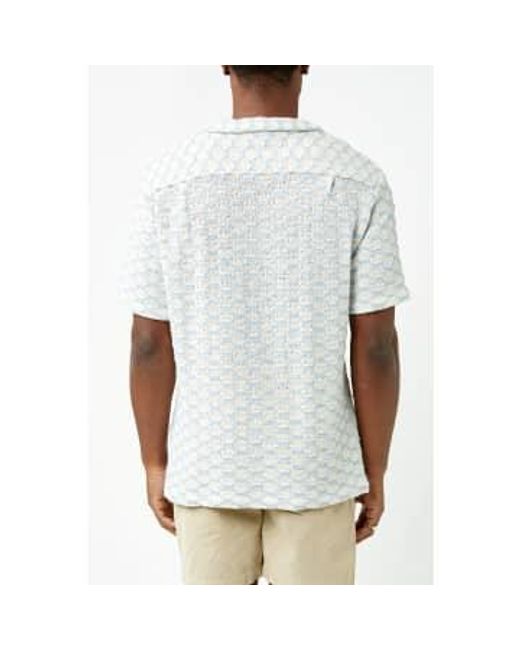 Net Shirt di Portuguese Flannel in White da Uomo