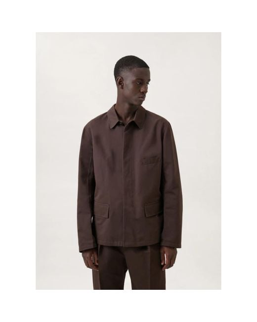 Workwear Jacket Dark Coffee di Lemaire in Brown da Uomo