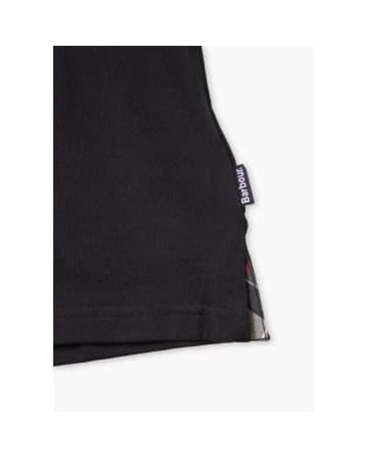 Barbour Herren-durness-taschen-t-shirt in schwarz in Black für Herren