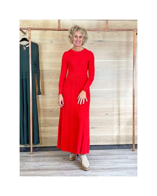 Odd Molly Janice Knitted Dress Red