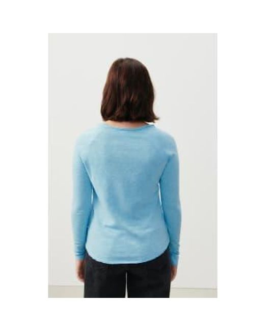 American Vintage Blue Vintage Frozen Sonoma Langarmed Womens T -Shirt