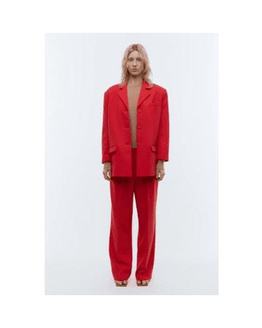 2nd Day Red Carter Lollipop Suit Trousers 34