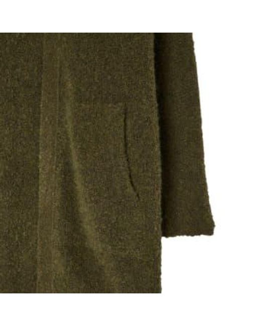 American Vintage Cikoya Long Cardigan Khaki Green S
