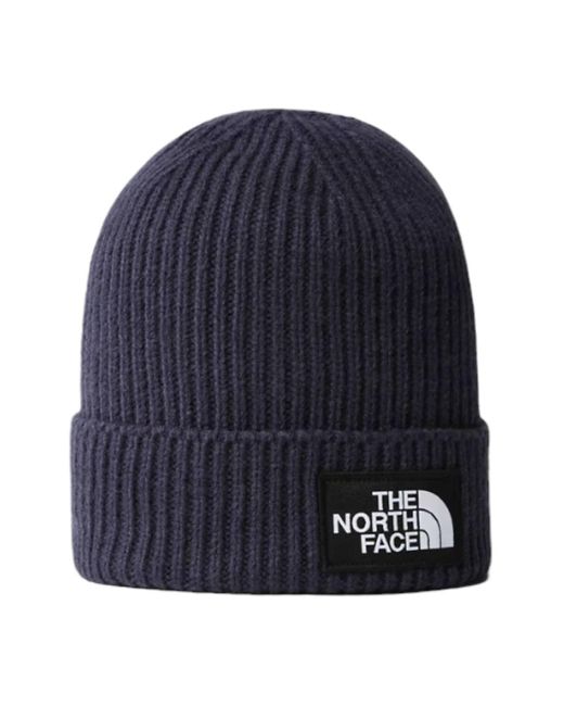 The North Face Synthetic Cappello Tnf Logo Box Cuffed Summit Navy in Blue  for Men | Lyst