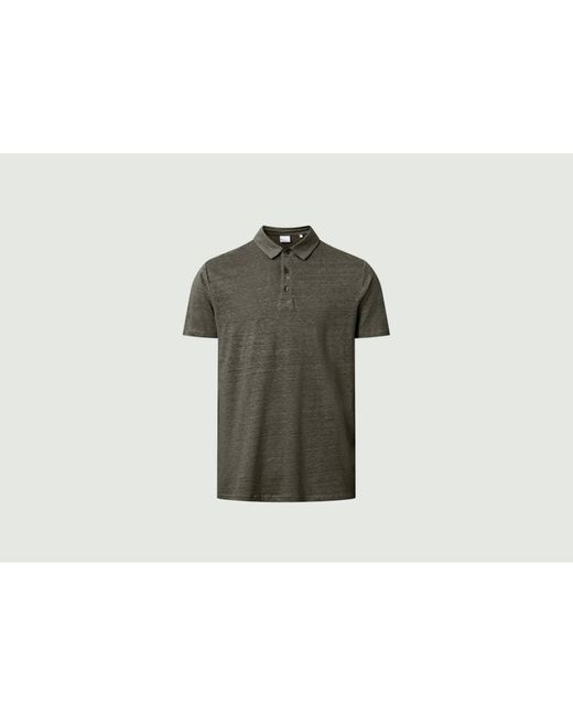 Knowledge Cotton Apparel Organic Linen Straight Cut Polo Shirt in Green for  Men | Lyst