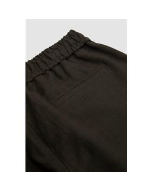 De Bonne Facture Black Drawstring Trousers Arabica 50 for men
