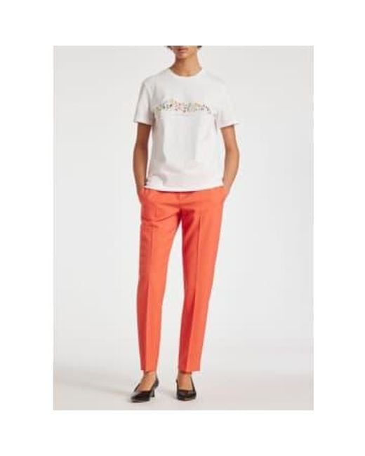 Crop Trouser di Paul Smith in Orange