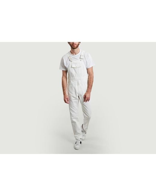Salopette En Denim Teinté Blanc Avec Poches M.C. OVERALLS pour homme en  coloris Blanc | Lyst