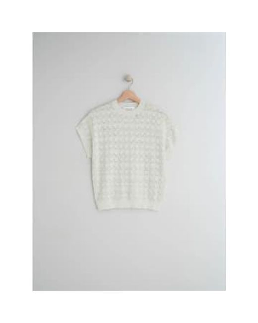 Indi & Cold White Water Loose Knitted Sweater Size Xs