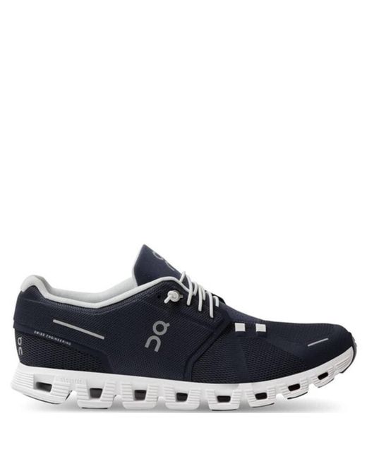 On Running Blue Navy S Cloud 5 Runners Shoes for men