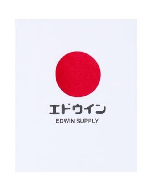 Japanese Sun Supply T Shirt 2 di Edwin in White da Uomo